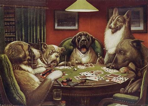 dogs playing poker painting meaning